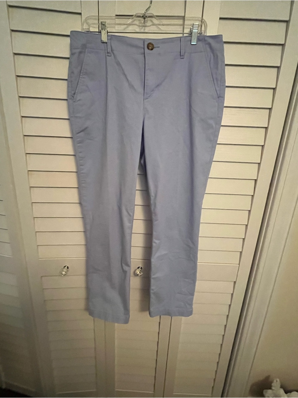 LOFT Light Blue Chino Pants - Straight Leg